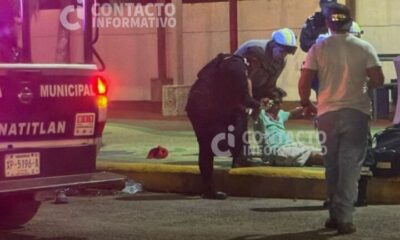 (+VIDEO) Falta de ambulancias obliga a policías de Minatitlán a trasladar a hombre atacado por perro