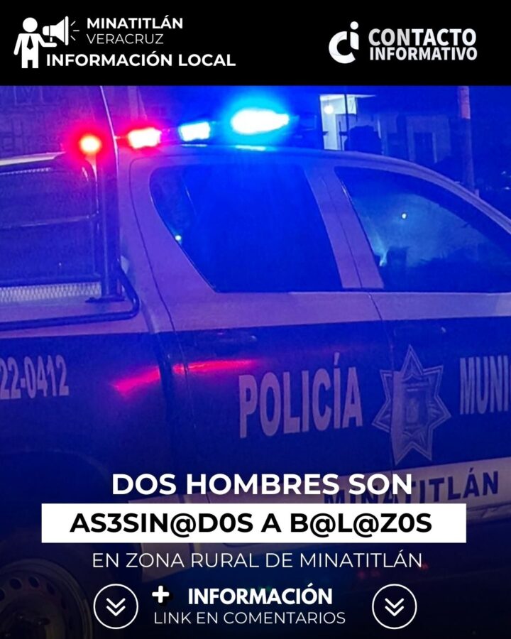 Dos hombres son as3sin@d0s a b@laz0s en zona rural de Minatitlán