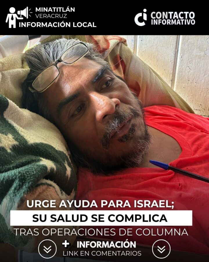 (+VIDEO) Urge ayuda para Israel; su salud se complica tras operaciones de columna