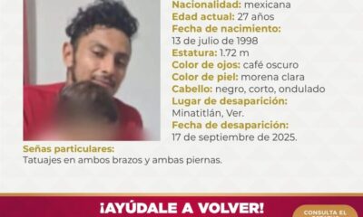 Emiten ficha de búsqueda por joven «levantado» en Minatitlán