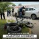 Motociclista sufre aparatoso accidente en el Bulevar Instituto Tecnológico