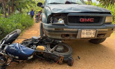Accid3nte de Moto en Texistepec Deja Dos l3sion4dos
