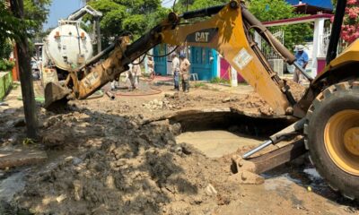(+VIDEO) Obra eficiente y de calidad piden en la Insurgentes Norte ante presencia de socavones