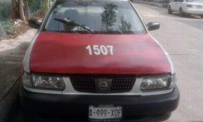 Taxi des4p4rec3 durante la madrugada en Minatitlán