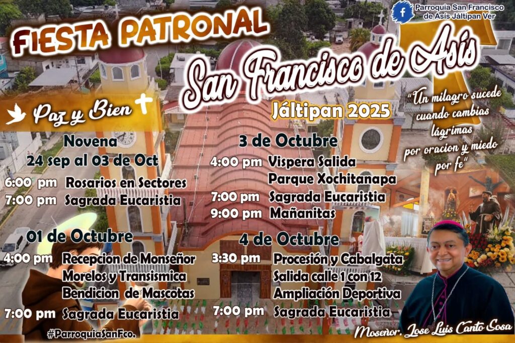 #Jáltipan se prepara para celebrar la Fiesta Patronal de San Francisco de Asís 2025