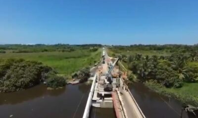 *Fueron desmanteladas las vigas de acero y se colocaron las definitivas en los trabajos de rehabilitación del puente Calzadas II*