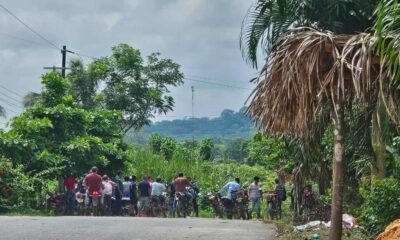 Pobladores detienen a presunto ladrón de motocicleta en Texistepec