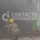 (+VIDEO)Conato de incendio moviliza a Bomberos en pleno Centro de Minatitlán