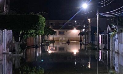 Niveles del rio Aguadulcita desciende tras intensas lluvias, aún así autoridades suspenden clases y se mantienen atentos