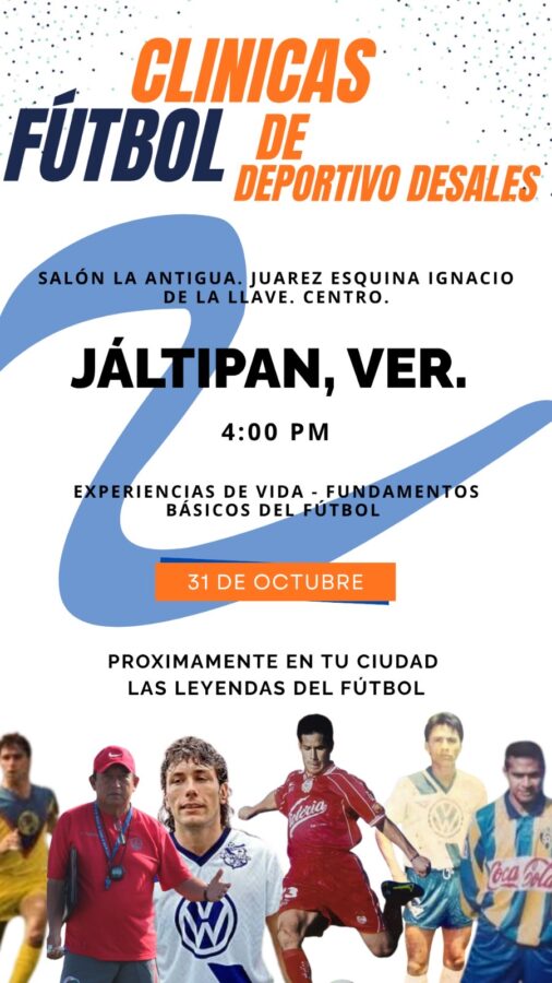 Llegan a Jáltipan las clínicas de #fútbol: una oportunidad para aprender de las leyendas del balompié