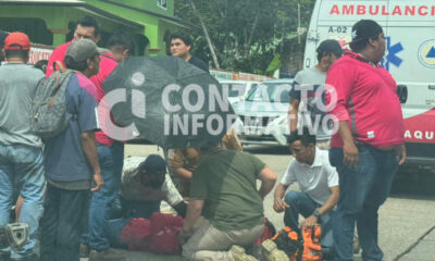 Motociclista lesionada tras ser impactada por un automóvil en la colonia Insurgentes Norte