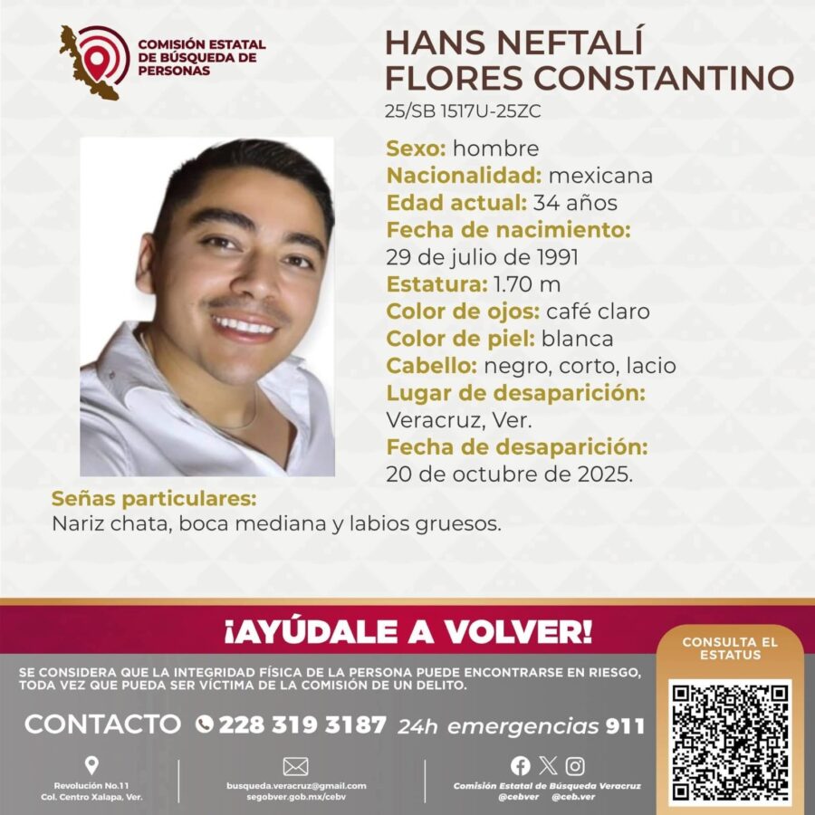 *Convocan a marcha en Ángel R. Cabada por la desaparición del estilista Hans Flores*