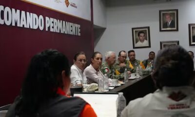 Sheinbaum encabeza Centro de Comando en Veracruz por lluvias; “sabemos que hay desesperación, los vamos a atender a todos”, dice