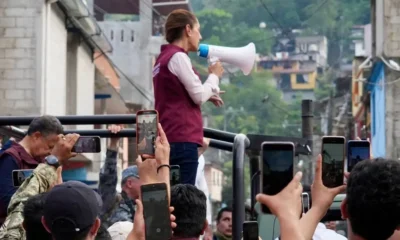 Sheinbaum pide a damnificados ‘pensar bien su voto’ tras quejas contra alcalde en Hidalgo