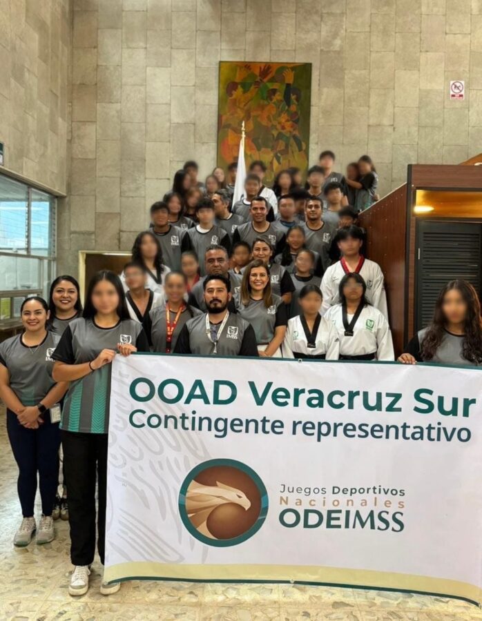 Abandera titular del IMSS Veracruz Sur a atletas que participan en Juegos Nacionales ODEIMSS 2025