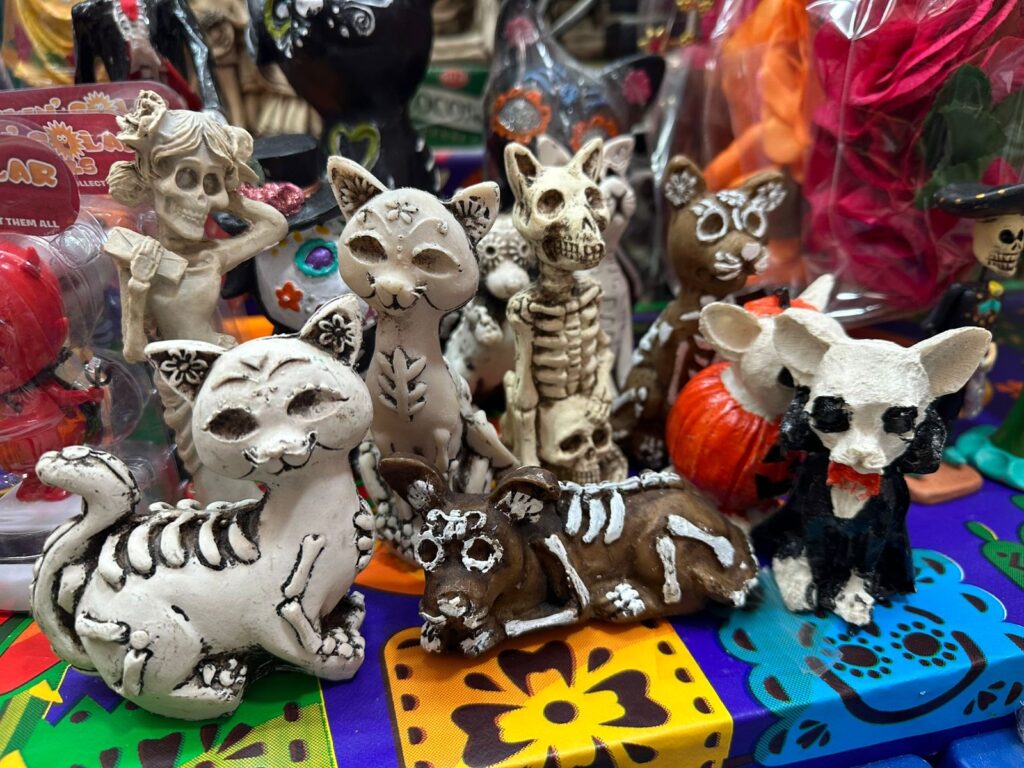 Locatarios del mercado Coatzacoalcos, esperan un repunte en sus ventas con artículos alusivos al día de San Judas Tadeo, el Halloween y Día de muertos.