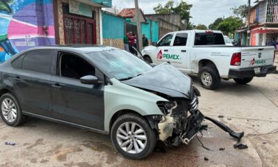(+VIDEO) ¡Piden Topes Urgentes! Choque de alto impacto en la 16 de Septiembre revive el clamor vecinal por seguridad vial