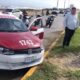 *Fuerte accidente en el malecón deja severamente lesionada a elemento del IPAX, quedó debajo de un taxi la dama*