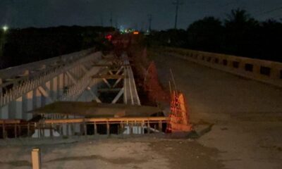 *Nunca colapsó el puente Calzadas II, el tráfico es intermitente por preparación de colado de uno de los nuevos carriles que están siendo reparados*