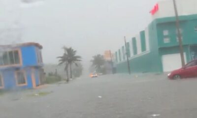 *Fuerte aguacero deja calles inundadas en Coatzacoalcos, el frente frío 16 y su masa de aire frío provocó la lluvia intensa*
