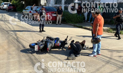 Accidente vial evidencia falta de ambulancias en Minatitlán; en taxi trasladan a herido