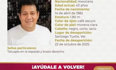 📰 Emiten ficha de búsqueda por desaparición de Elías González Villaseca, ex candidato a la alcaldía de #SantiagoTuxtla
