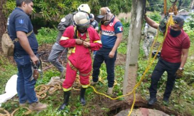 Localizan cuerpo putrefacto en pozo artesiano en Acayucan.
