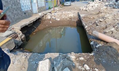 *Bloquean el túnel sumergido de Coatzacoalcos ante falta de agua por obra de reparación.*