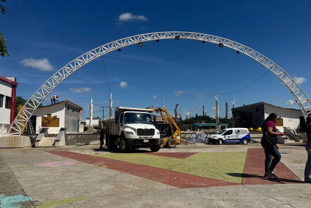 Polémica por nueva remodelación del parque Independencia de Minatitlán: acumula más de 7 millones en obras en menos de seis años