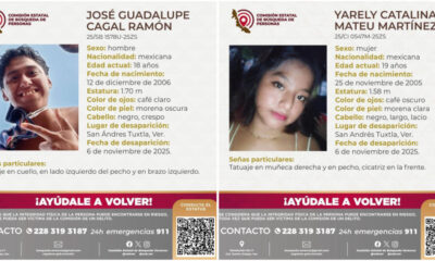 *Desaparecen dos jóvenes en San Andrés Tuxtla el mismo día*