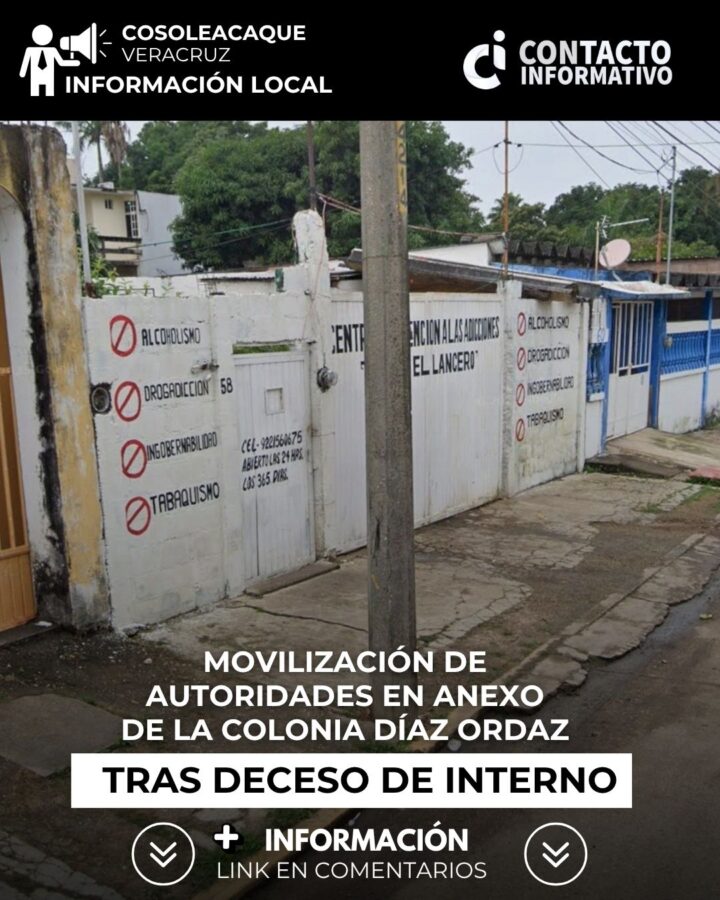 Movilización de autoridades en anexo de la colonia Díaz Ordaz tras deceso de interno