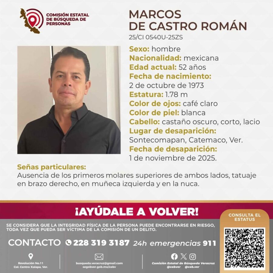 *Activan ficha de búsqueda por desaparición de Médico en Catemaco*