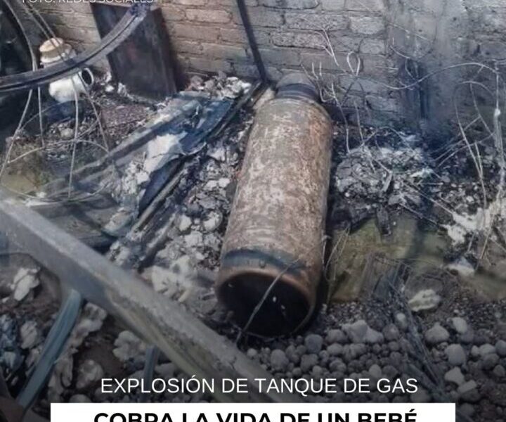 Explosión de tanque de gas cobra la vida de un bebé en Mecayapan