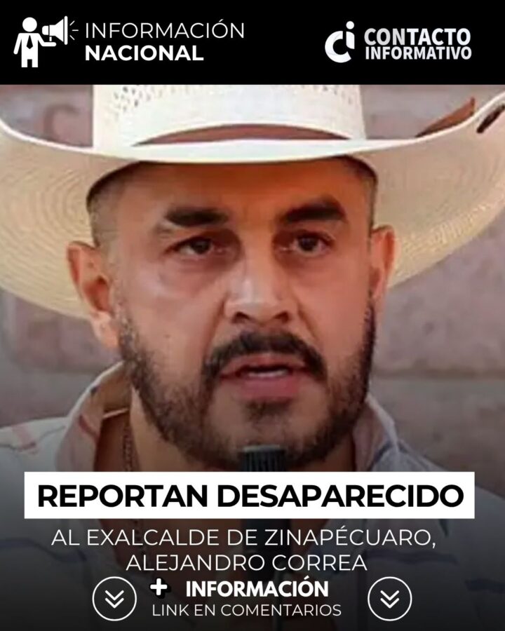 Reportan desaparecido al exalcalde de Zinapécuaro, Alejandro Correa