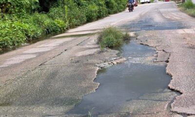 Calles estratégicas de Minatitlán, entre hundimientos y abandono de autoridades