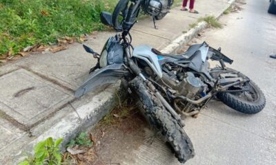 *Otro motociclista gravemente lesionado en la cabeza por choque en la colonia Miguel Hidalgo de Coatzacoalcos*