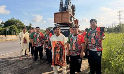 *A pesar del riesgo de ser atropellados, corredores guadalupanos recorren carreteras al sur de Veracruz,