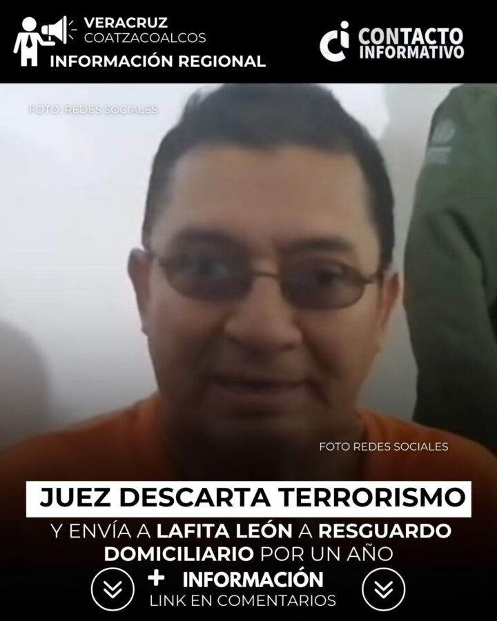 Juez descarta terrorismo y envía a Lafita León a resguardo domiciliario por un año