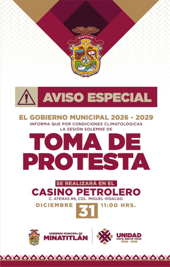 Casino Petrolero, sede del cambio de Gobierno de Minatitlán