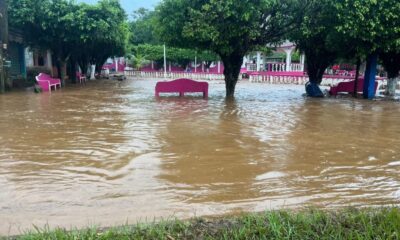 SE VUELVE A INUNDAR LA PALMA EN #CATEMACO: PIDEN A ROCÍO NAHLE EL APOYO EN «TERRITORIO»