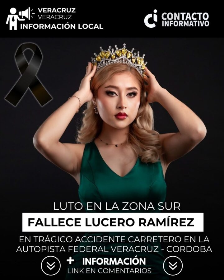 Luto en la zona sur: muere la reina de belleza Lucero Guadalupe López Ramírez en trágico accidente carretero