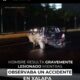 Hombre resulta gravemente lesionado mientras observaba un accidente en Xalapa