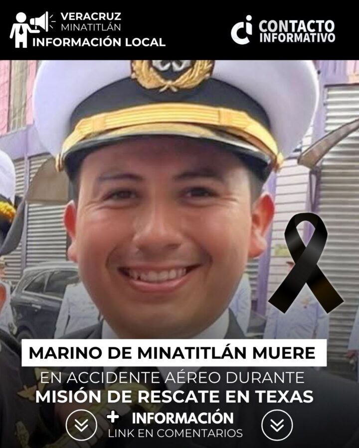 Sur de Veracruz de luto: marino de Minatitlán muere en accidente aéreo durante misión de rescate en Texas