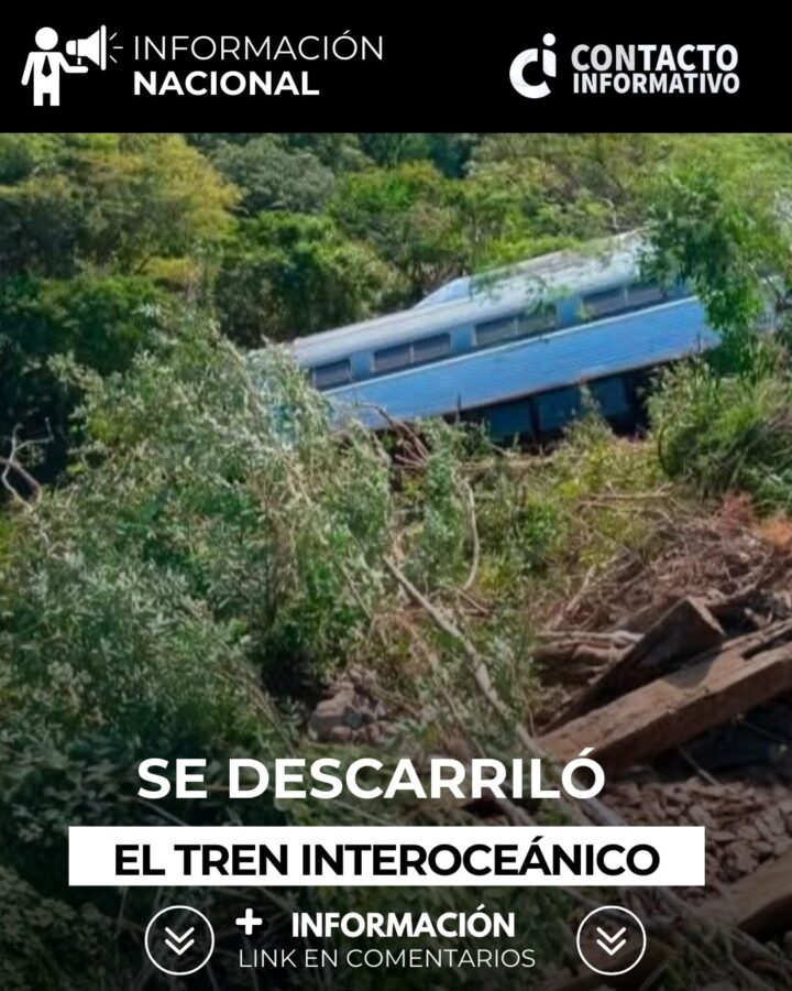 SE DESCARRILA EL TREN INTEROCEÁNICO; HABÍA SALIDO DE #SALINACRUZ