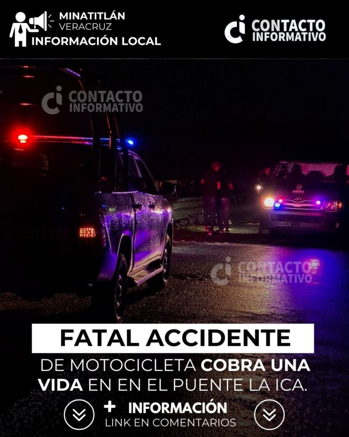 (+VIDEO) Fatal accidente de motocicleta cobra una vida en en el puente La Ica.