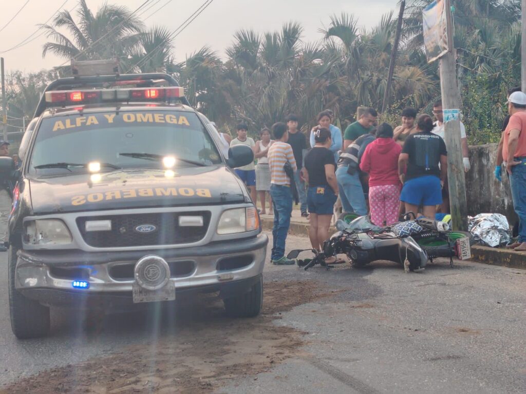 Autoridades confirman deceso de motociclista tras accidente vial en la zona sur