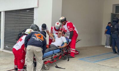 Persona resulta herida luego de retirar dinero de un banco en Acayucan