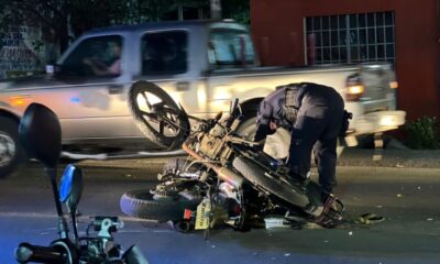 Accidente de motocicletas genera movilización de auxilio