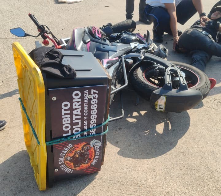 Piden apoyo ciudadano para joven motociclista que resultó con grave fractura tras choque en el Bulevar; requieren 60 mil pesos.