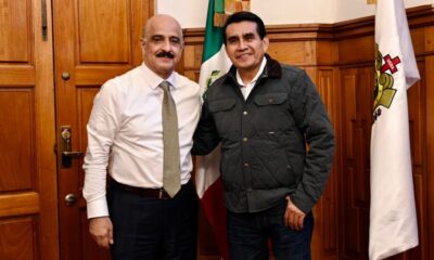 *Se reúne diputado Esteban Bautista con autoridades estatales y militares*